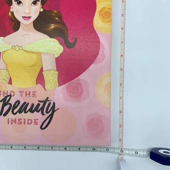 Princess Bell canvas wall art on wood frame - Picture 2 of 3